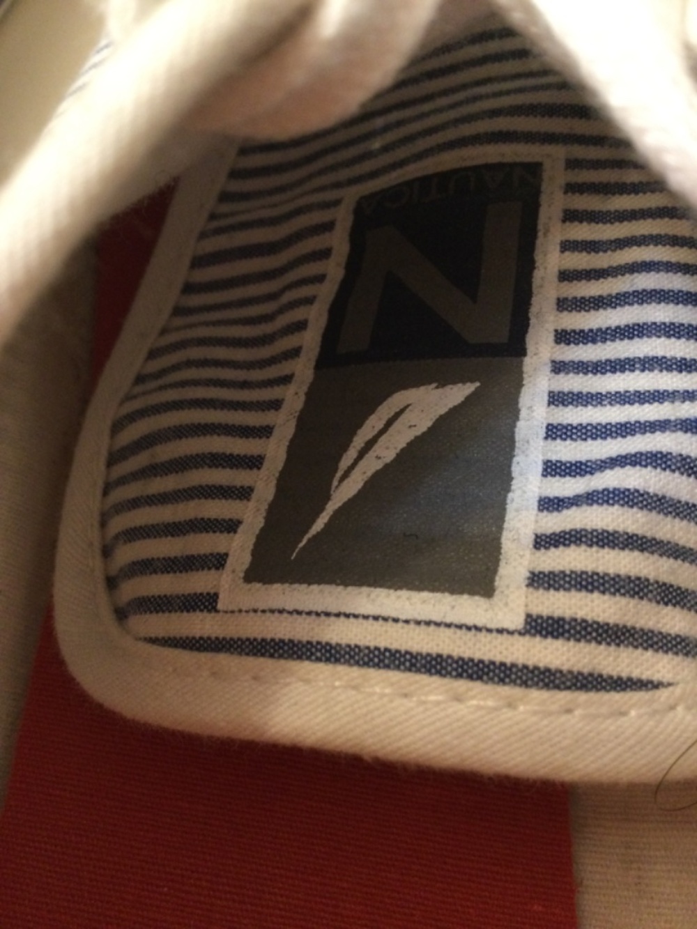 Nautica Lanyard Canvas Sneakers Women’s 7 US ( 38 EU) Blue White Striped Comfort - Picture 11 of 15